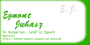 egmont juhasz business card
